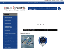 Tablet Screenshot of cornellsurgical.com